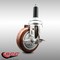 Service Caster 4 Inch 316SS Maroon Polyurethane Swivel 7/8 Inch Expanding Stem Caster Brake SCC-SS316EX20S414-PPUB-MRN-TLB-78 - alternate 4